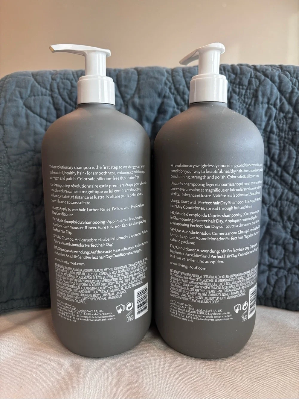 Living Proof Perfect Hair Day Shampoo Conditioner Set 24 oz Jumbo Pumps